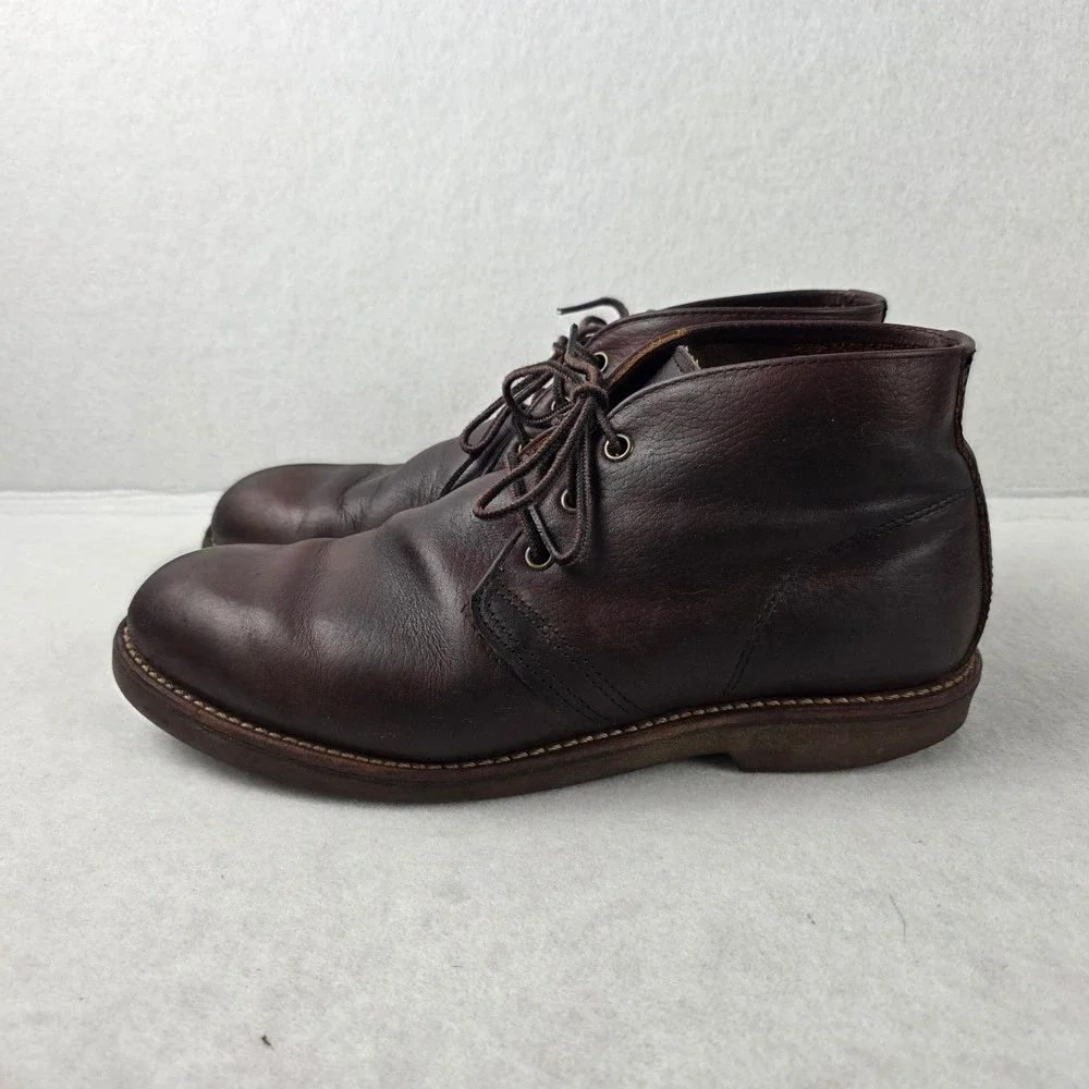 Vintage Red Wing 927 Boots Mens 9 D Brown Leather Made in USA Work Chukka